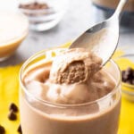 Chocolate Peanut Butter Banana Smoothie pinterest image.