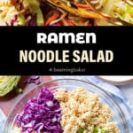 Ramen Noodle Salad medium Pinterest image.