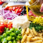 Italian Pasta Salad short Pinterest image.