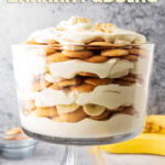 Banana Pudding Recipe short Pinterest image.