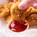 Air Fryer Chicken Nuggets - Short Pinterest image.