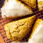 Easy Pumpkin Scones long Pinterest image.
