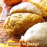 Easy Pumpkin Scones short Pinterest image.