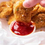 Air Fryer Chicken Nuggets medium Pinterest image.