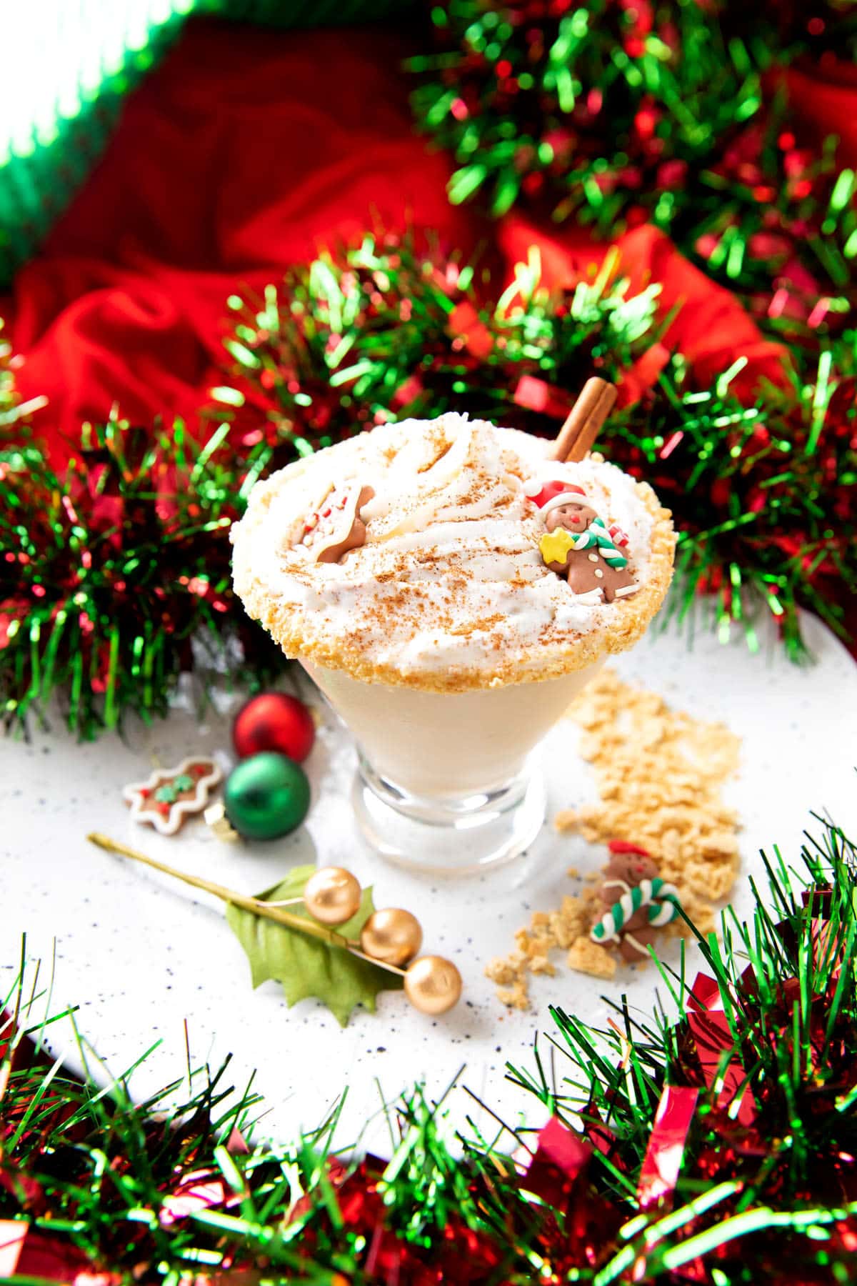 Far shot of holiday cocktail