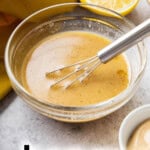 Honey Mustard Dressing Recipe long Pinterest image.