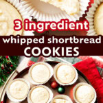 Whipped Shortbread Cookies long Pinterest image.