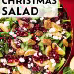 Christmas Salad short Pinterest image.