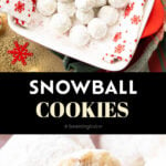 Snowball Cookies medium Pinterest image.