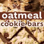 Oatmeal Cookie Bars long Pinterest image.