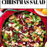 Christmas Salad short Pinterest image.