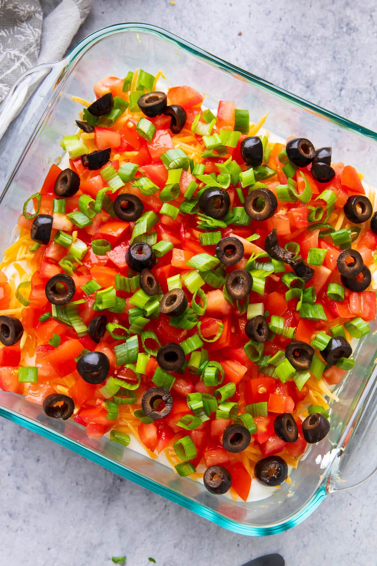 Finished recipe for this Mexican-inspired appetizer that goes great with tortilla chips.