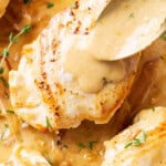 Creamy Chicken Dijon Recipe {Easy} Pinterest image.