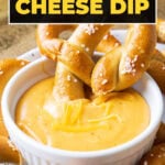 Beer Cheese Dip short Pinterest image.