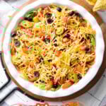 Taco Dip short Pinterest image.