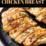 Pan Seared Chicken Breast short Pinterest image.