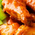 Air Fryer Buffalo Wings medium Pinterest image.