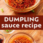 Easy Dumpling Sauce Recipe {Amazing!} Pinterest image.