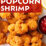 Popcorn Shrimp short Pinterest image.