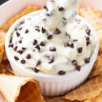 Sweet Cannoli Dip long Pinterest image.