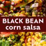 Black Bean and Corn Salsa pinterest image.