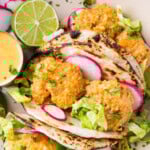 Bang Bang Shrimp Tacos pinterest image.