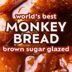 Monkey Bread Recipe Pinterest image.
