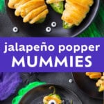 Mummy Jalapeno Poppers Pinterest image.