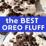 Easy Oreo Fluff Recipe Pinterest image.
