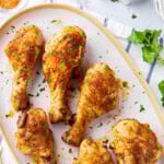 Cajun Chicken Drumsticks long Pinterest image.