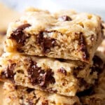 Oatmeal Cookie Bars Pinterest image.