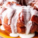 Easy Cinnamon Roll Monkey Bread Pinterest image.