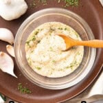 Garlic Salt short Pinterest image.