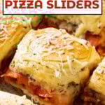 Pizza Sliders short Pinterest image.