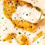 Creamy Garlic and Parmesan Chicken pinterst image.