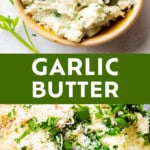 Parsley Garlic Butter Recipe (or Chive!) Pinterest image.