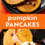 Pumpkin Pancakes with Buttermilk Pinterest image.