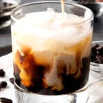 How to Make a White Russian with Milk Pinterest image.